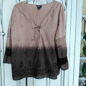 Boho Ombre blouse